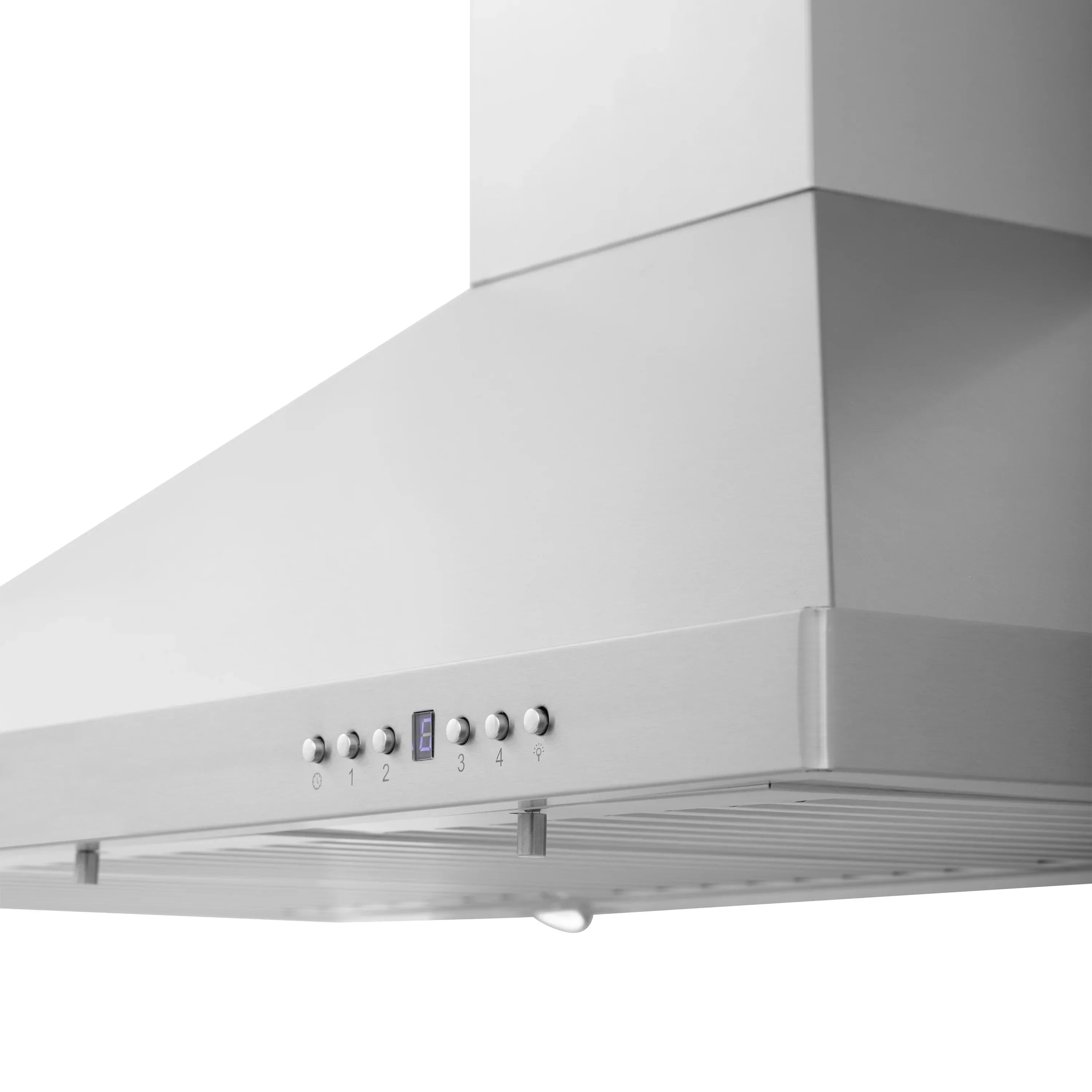 ZLINE 48 in. Wall Mount Range Hood Stainless Steel Convertible Vent 4-Speed KB-48