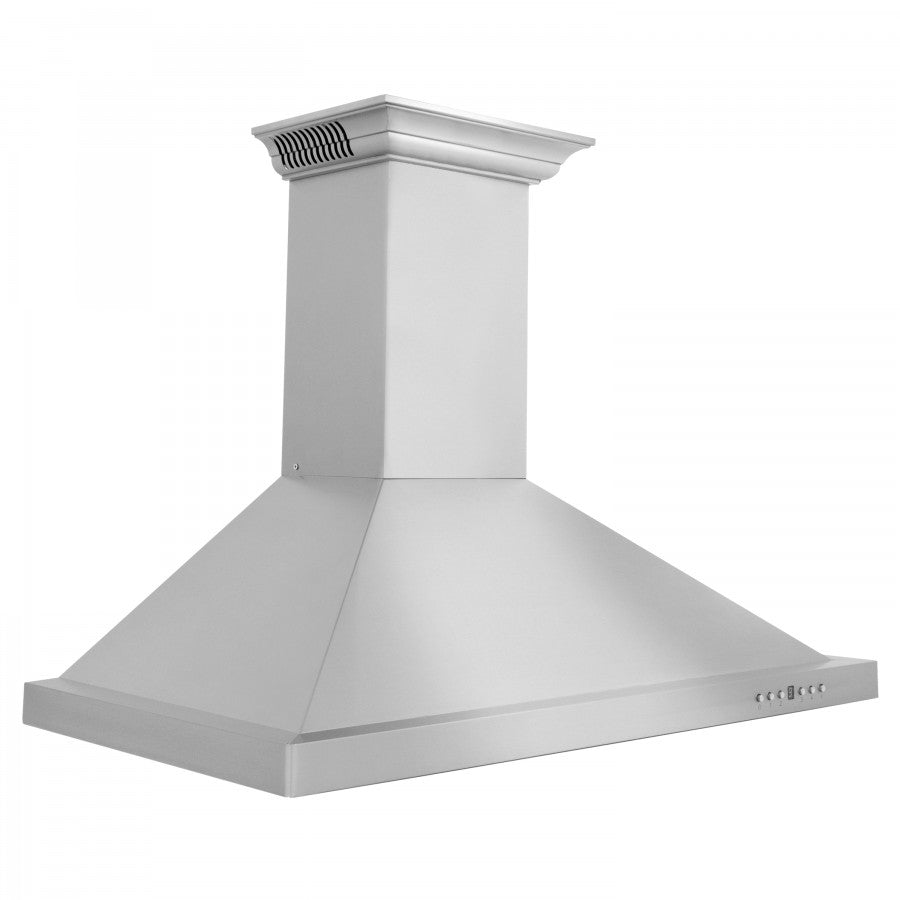 ZLINE 36 in. Wall Mount Range Hood Stainless Steel 400 CFM CrownSound Bluetooth Speakers (KL2CRN-BT-36)