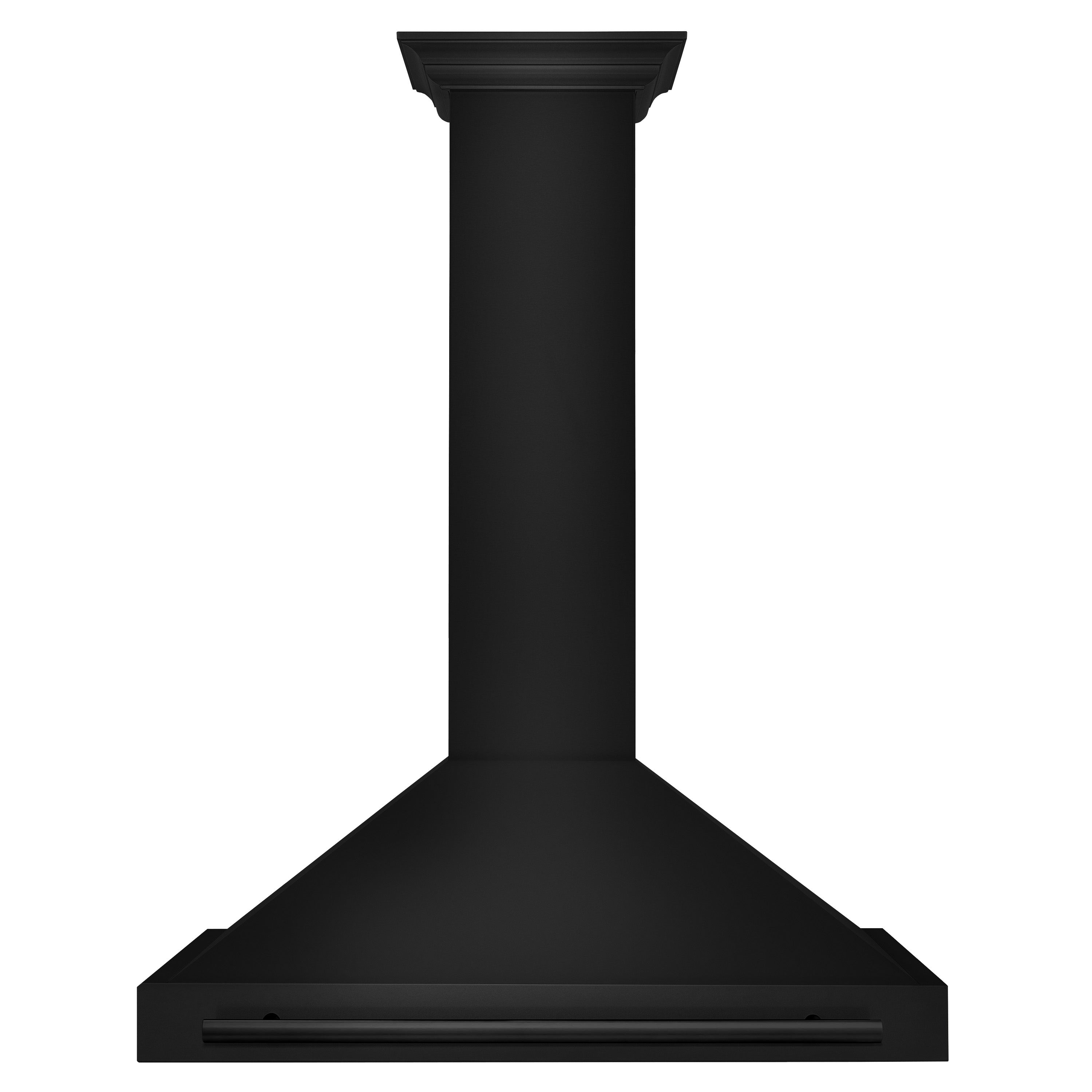 ZLINE 36 in. Wall Mount Range Hood 400 CFM Convertible Black Stainless Steel (BSKB4X-36)
