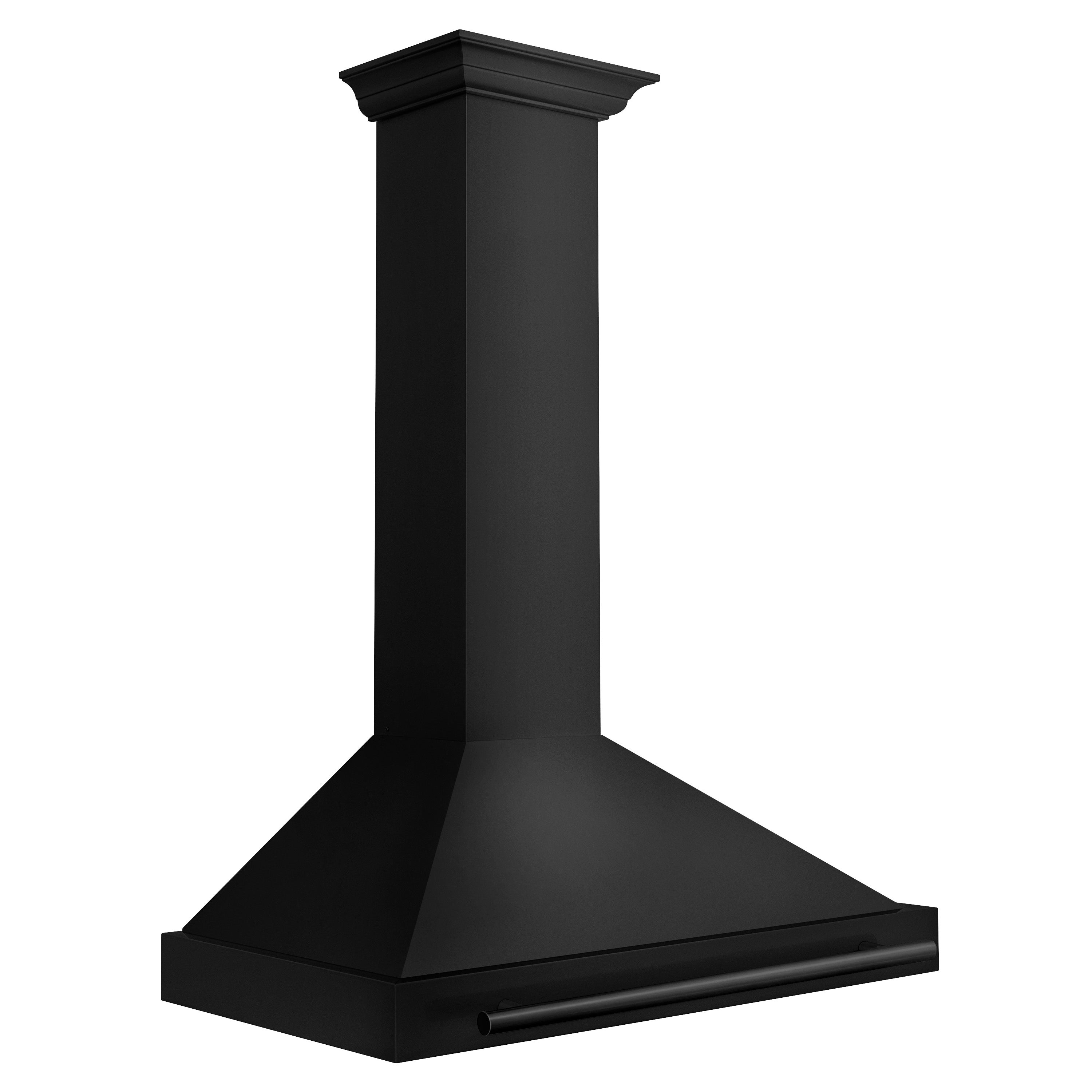 ZLINE 36 in. Wall Mount Range Hood 400 CFM Convertible Black Stainless Steel (BSKB4X-36)
