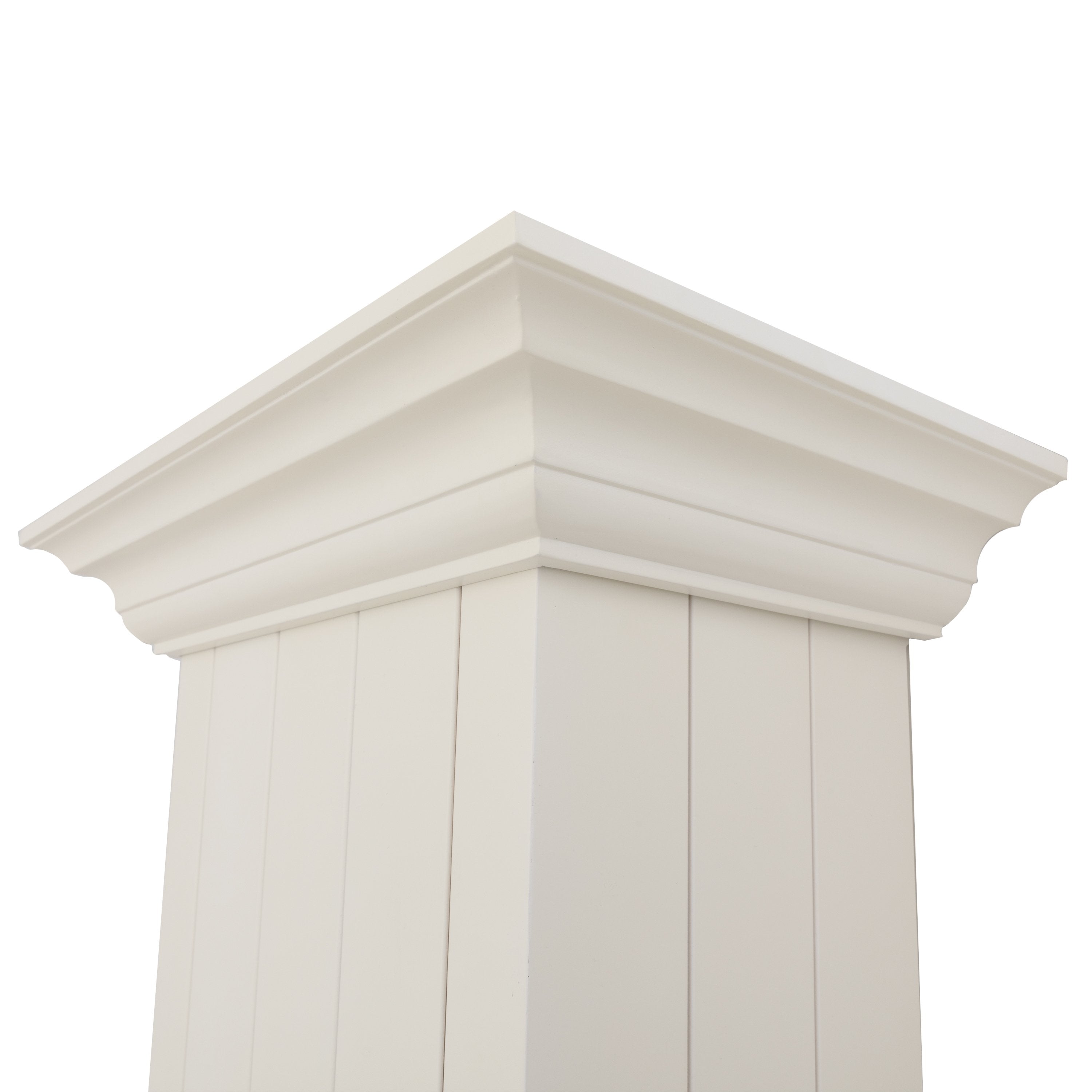 ZLINE 48 in. Wall Mount Range Hood Wooden White Finish Kitchen Vent Hood (KPTT-48)