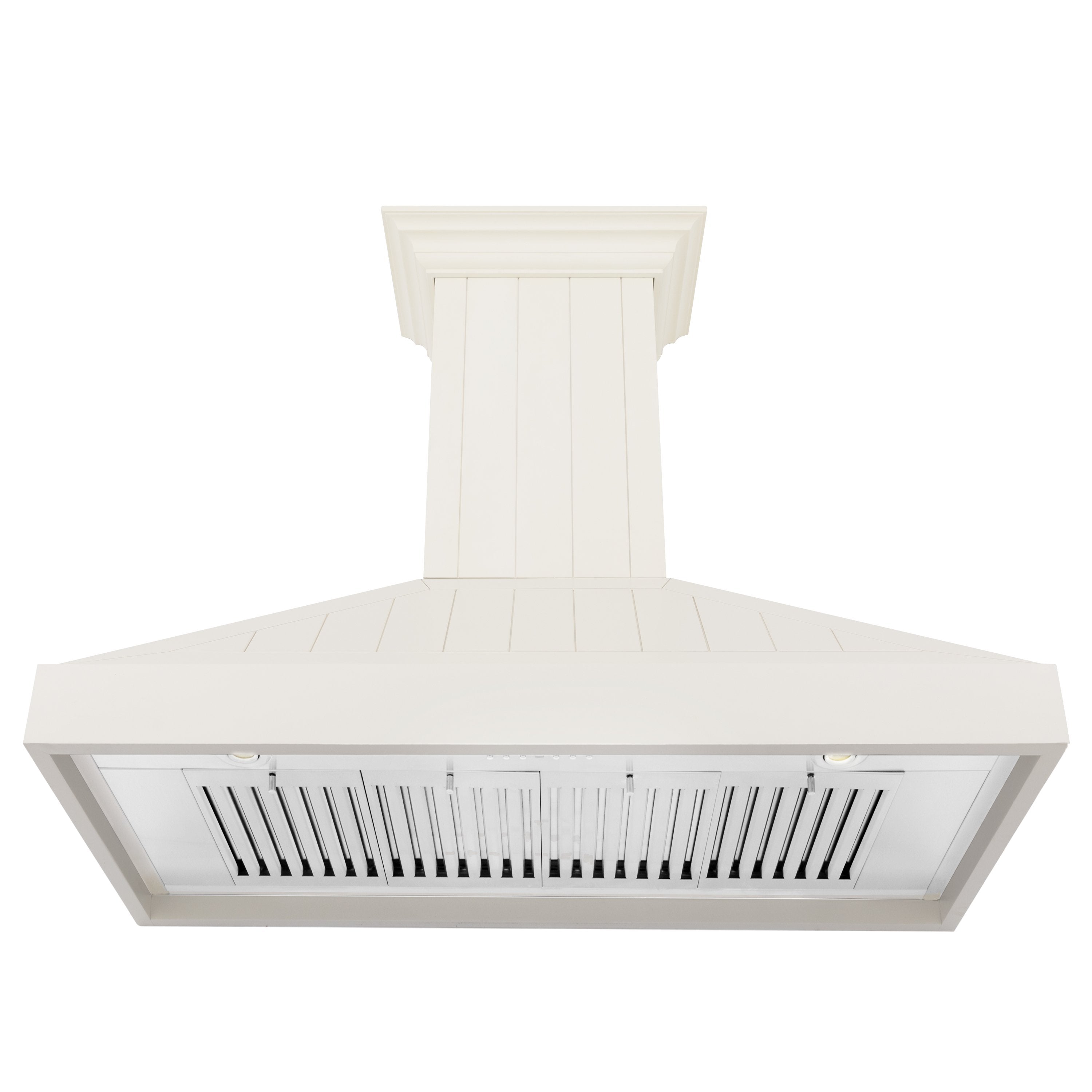 ZLINE 30 in. Wall Mount Range Hood – Wooden Construction, Cottage White Finish (KPTT-30)