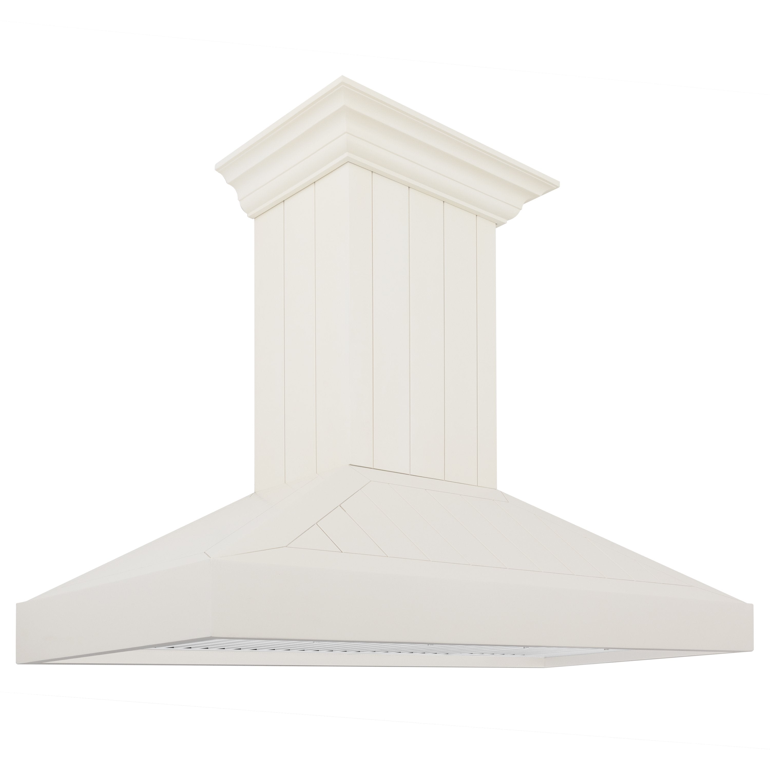 ZLINE 48 in. Wall Mount Range Hood Wooden White Finish Kitchen Vent Hood (KPTT-48)