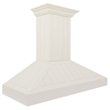ZLINE 30 in. Wall Mount Range Hood – Wooden Construction, Cottage White Finish (KPTT-30)