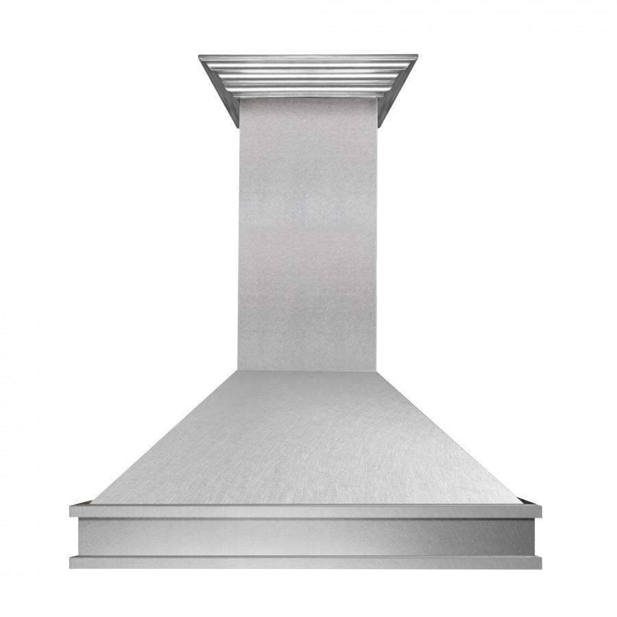 ZLINE 30 in. Wall Mount Range Hood 700 CFM Satin Stainless Steel Designer Series Ducted Vent (8656S-30)
