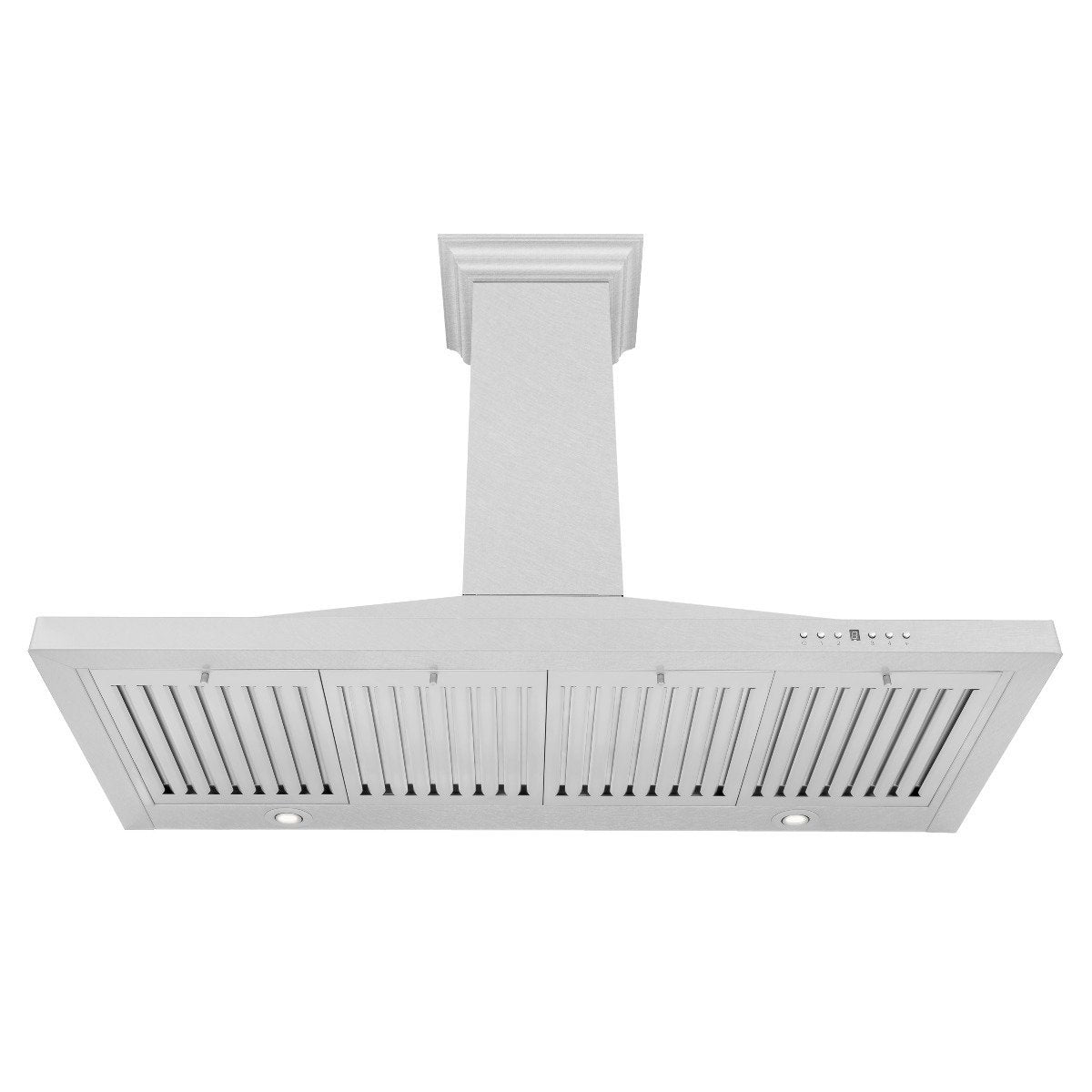 ZLINE 48 Inch Wall Mount Range Hood Convertible Vent Satin Stainless Steel Designer Series (8KBS-48)