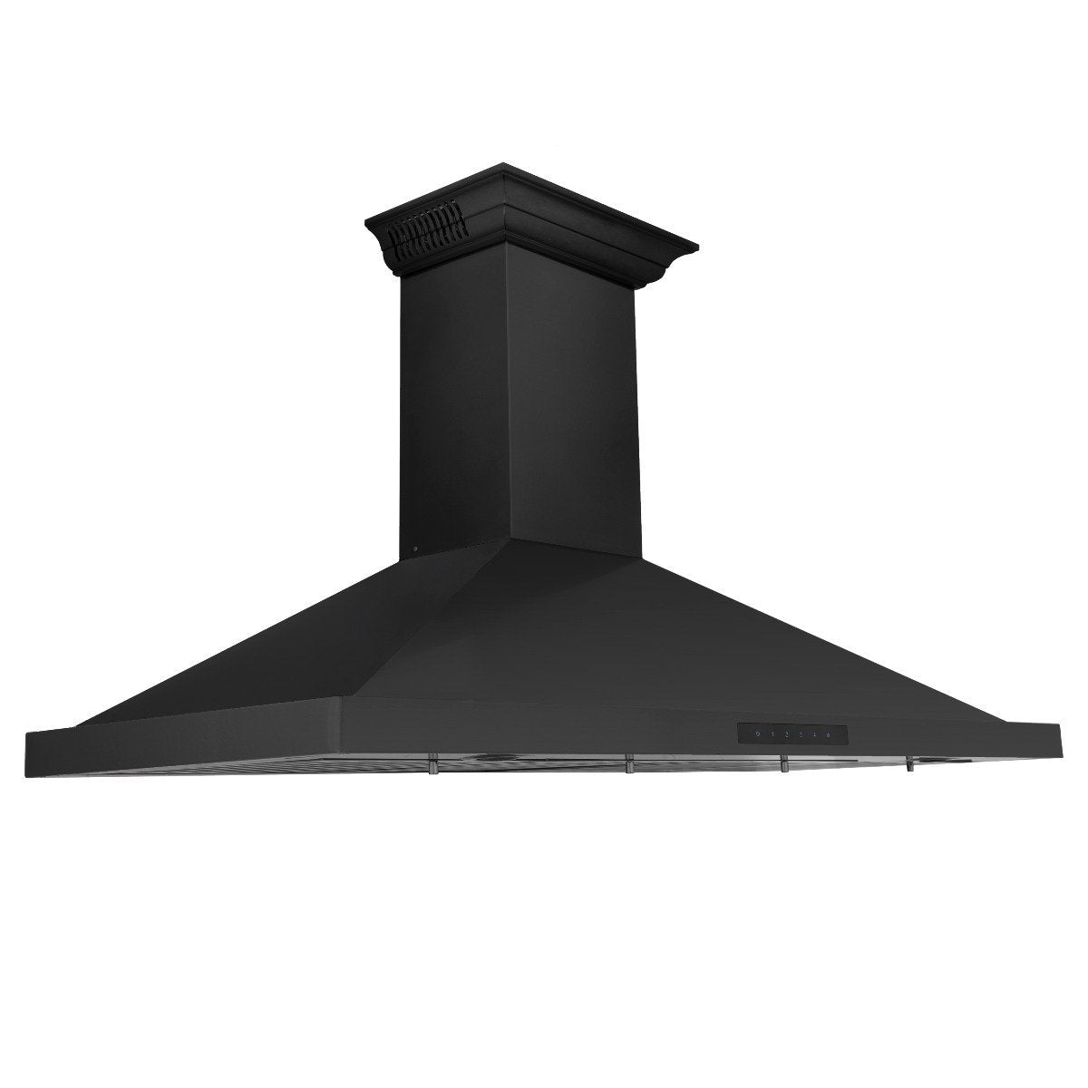 ZLINE 36 in. Wall Mount Range Hood Black Stainless Steel Bluetooth CrownSound Built-In Speakers (BSKBNCRN-BT-36)