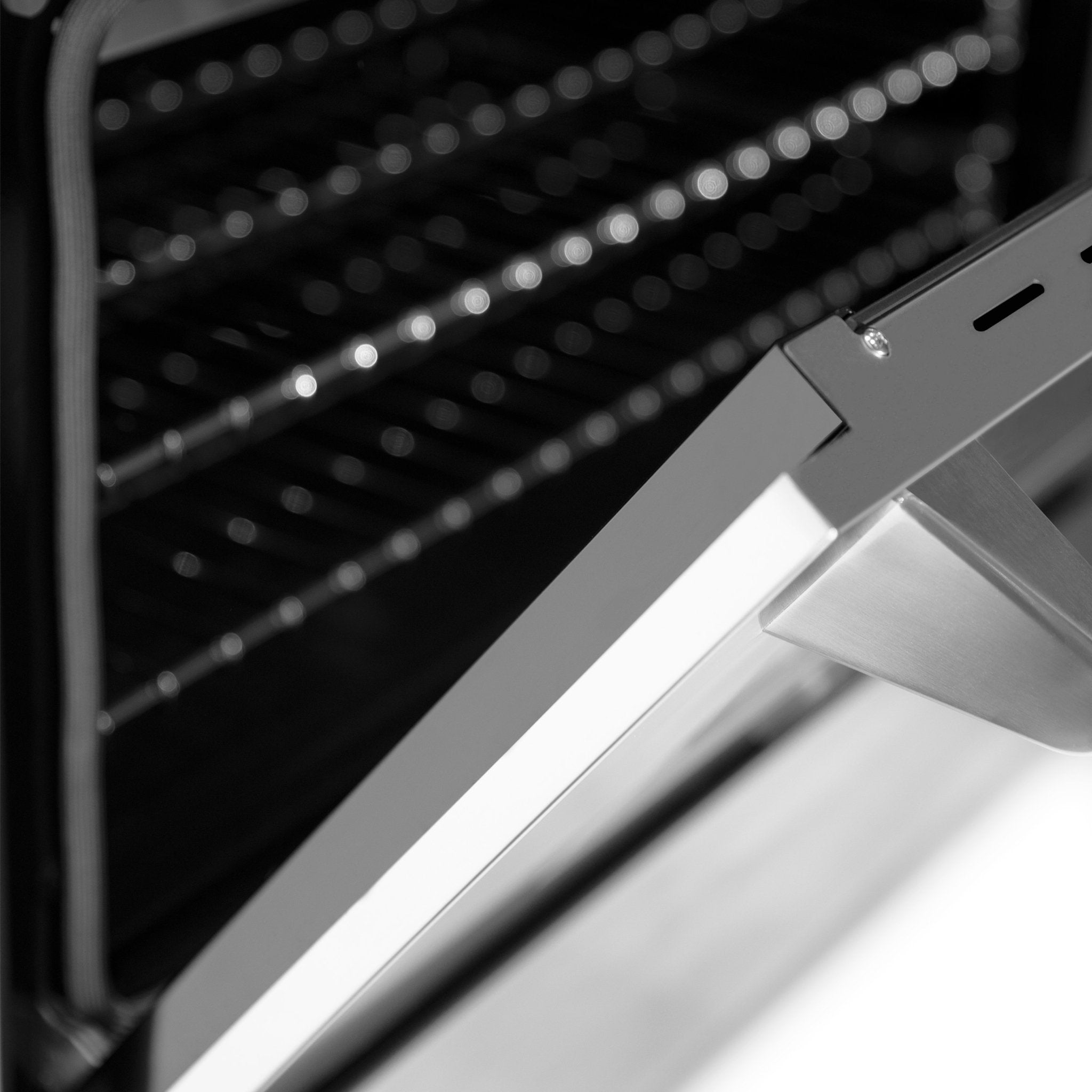ZLINE 48 in. Legacy Dual Fuel Range, 7 Burner Gas Cooktop with Griddle, Double Electric Convection Ovens, Satin Stainless Steel with White Matte Doors, 6.0 cu. ft. (RAS-WM-GR-48)