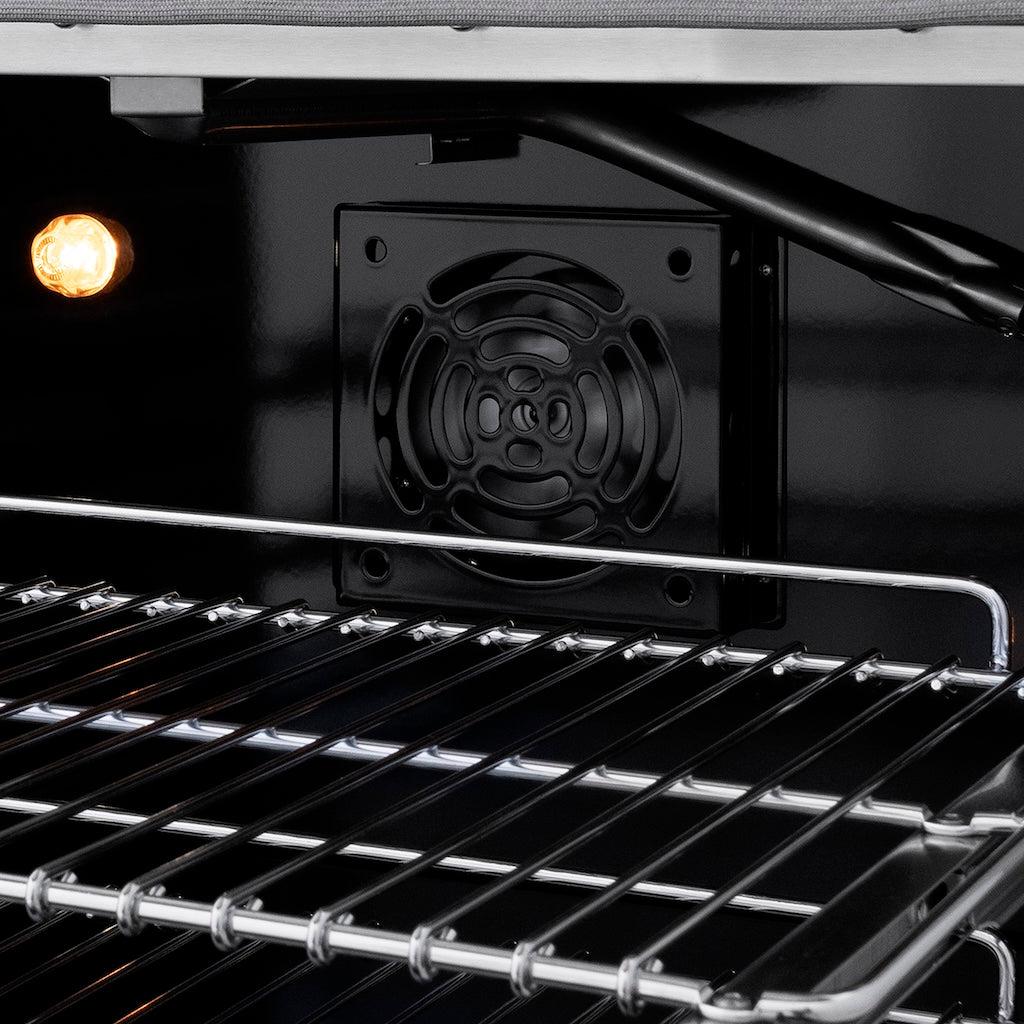 ZLINE 48 in. 6.7 cu. ft. Paramount Double Oven Gas Range with 8 Brass Burners in Satin Stainless Steel (SGRS-BR-48)