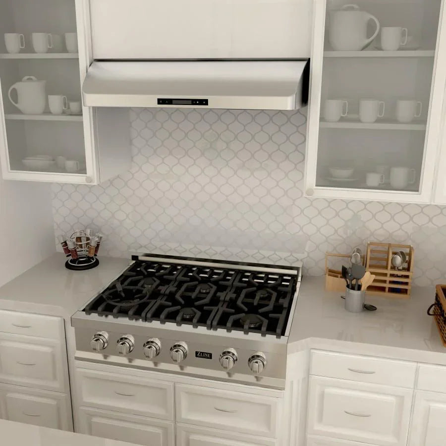 ZLINE 30 in. Under Cabinet Range Hood 600 CFM Stainless Steel 4-Speed LED Lighting (625-30)