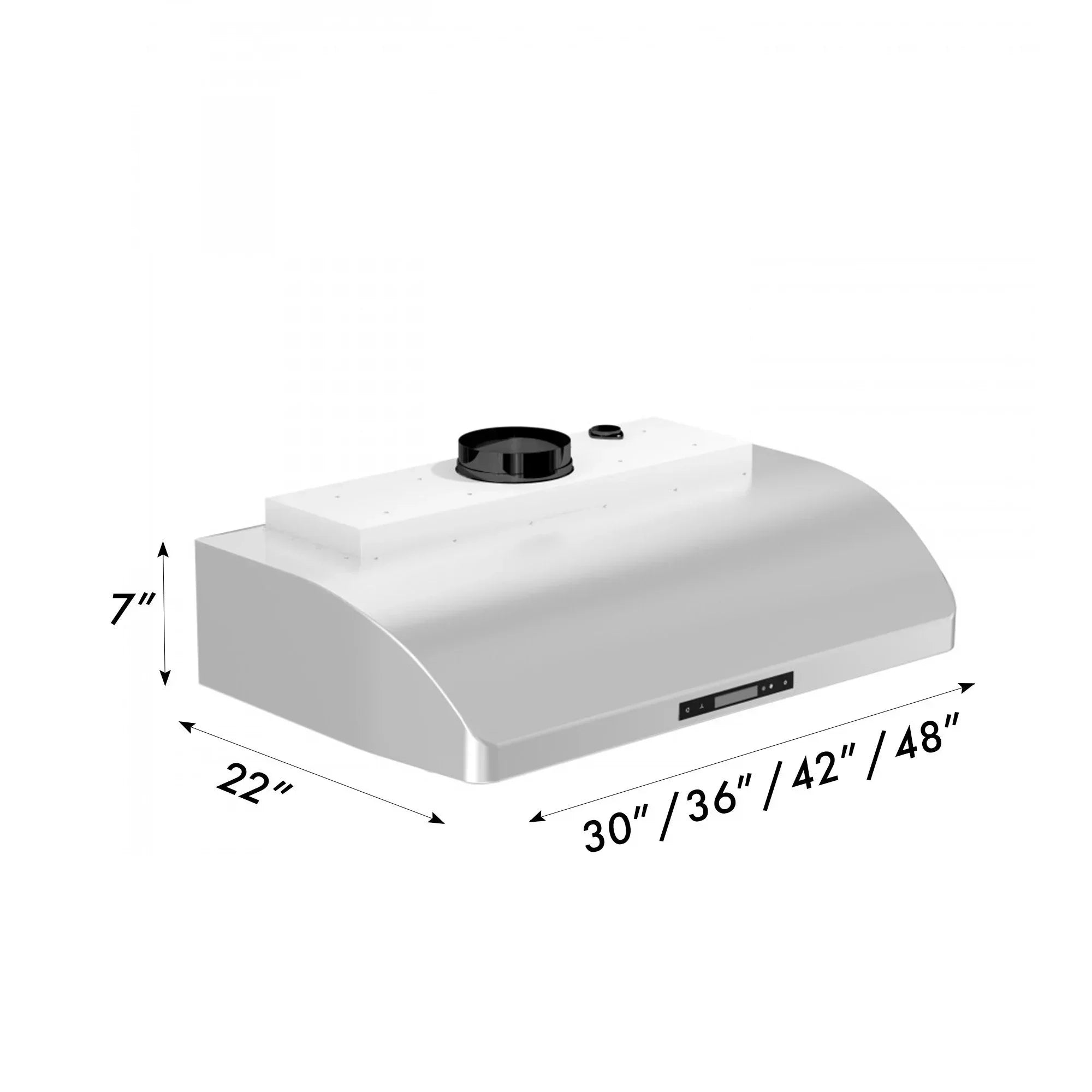 ZLINE 30 in. Under Cabinet Range Hood 600 CFM Stainless Steel 4-Speed LED Lighting (625-30)