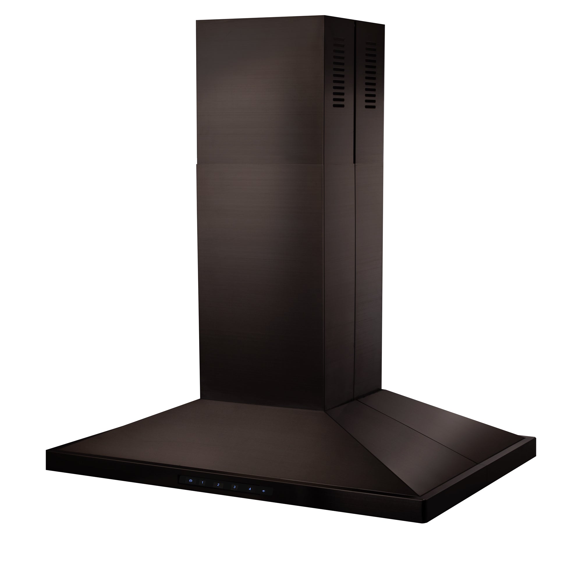 ZLINE 30 in. Island Mount Range Hood with CrownSound Bluetooth Speakers, Black Stainless Steel, 400 CFM (BSGL2iNCRN-BT-30)