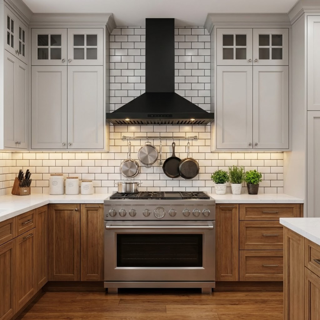 ZLINE 36 in Wall Mount Range Hood Convertible Black Stainless Steel 400 CFM (BSKBN-36)