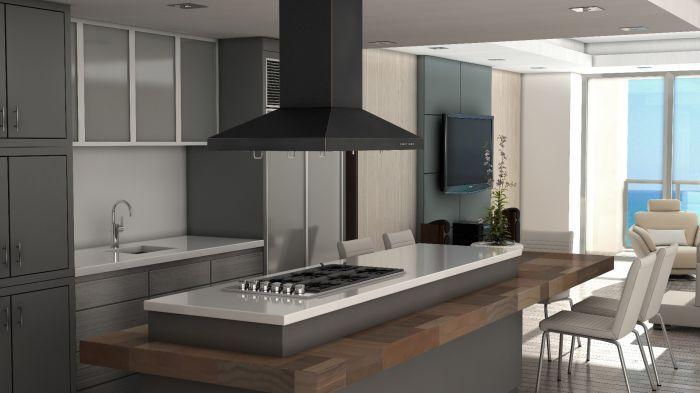 ZLINE 36 in. Island Range Hood Oil-Rubbed Bronze Designer Series 700 CFM (8KL3iB-36)