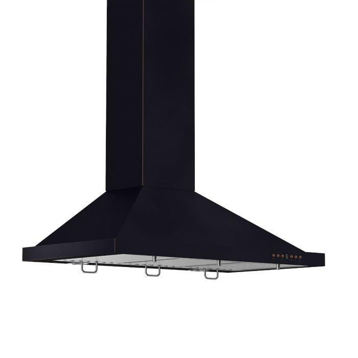 ZLINE 30 in. Wall Mount Range Hood Oil-Rubbed Bronze Finish Ducted Kitchen Ventilation (8KBB-30)