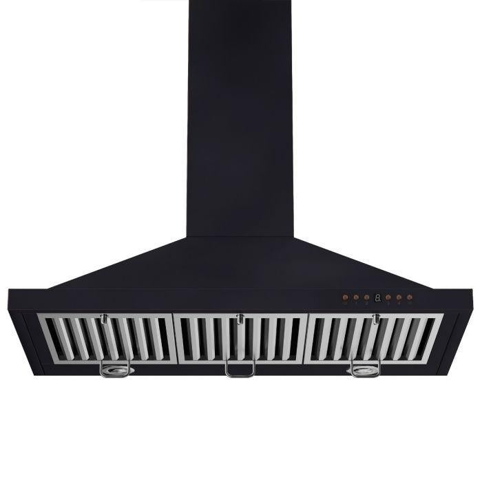 ZLINE 30 in. Wall Mount Range Hood Oil-Rubbed Bronze Finish Ducted Kitchen Ventilation (8KBB-30)