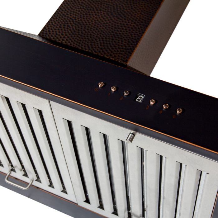 ZLINE 30 in. Wall Mount Range Hood Hand-Hammered Copper Finish 700 CFM (KB2-HBXXX-30)