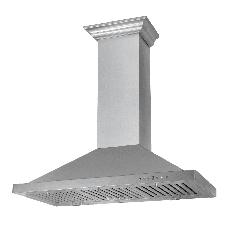 ZLINE Appliance Package - 48" Rangetop With 7 Gas Burners, Range Hood in Satin Stainless Steel, 2KP-RTSRH48