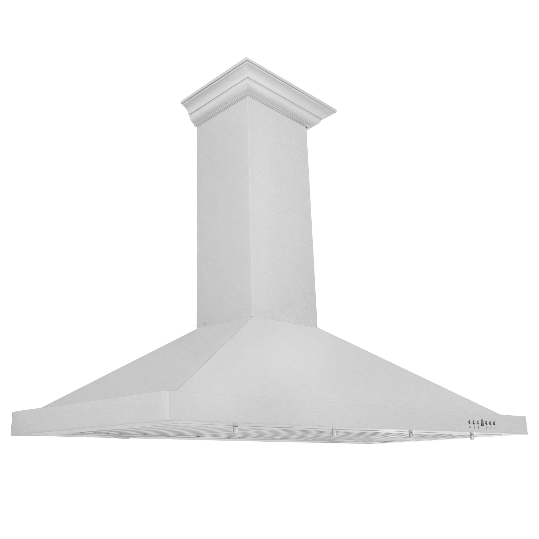 ZLINE 48 Inch Wall Mount Range Hood Convertible Vent Satin Stainless Steel Designer Series (8KBS-48)