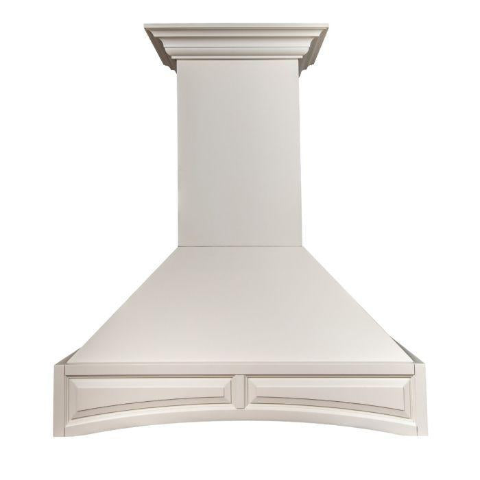 ZLINE 30 in. Wooden Wall Mount Range Hood Cottage White 400 CFM Designer Series (321TT-30)
