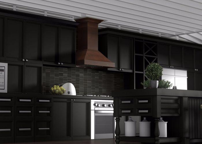 ZLINE 30 in Wall Mount Range Hood Wooden Walnut Finish Designer Kitchen Vent Hood (KBRR-30)