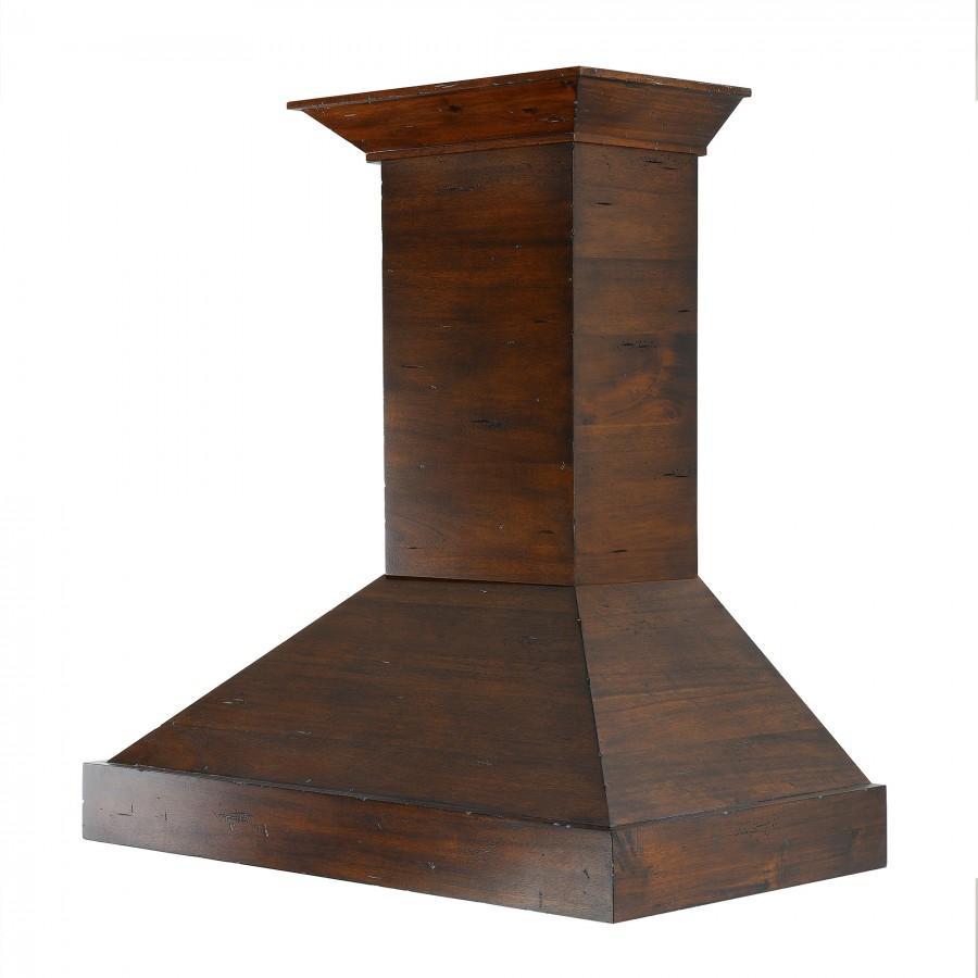 ZLINE 30 in Wall Mount Range Hood Wooden Walnut Finish Designer Kitchen Vent Hood (KBRR-30)