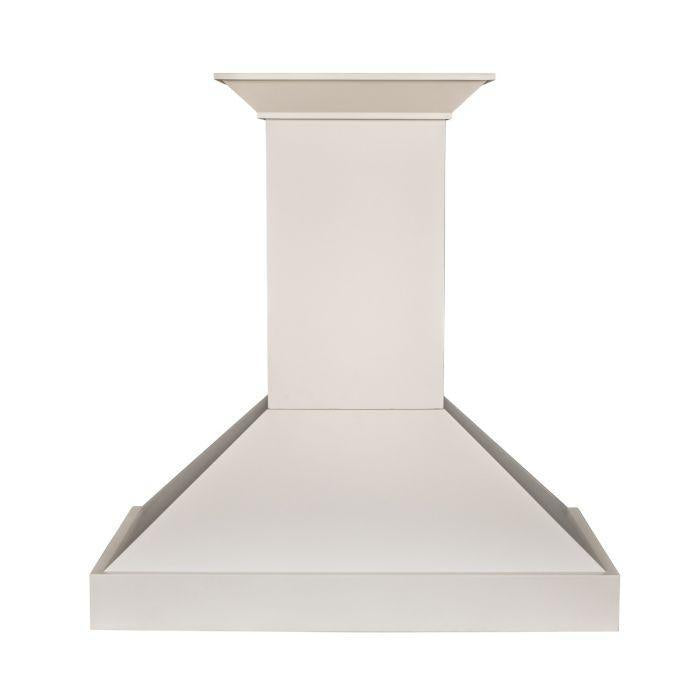 ZLINE 36 in. Wall Mount Range Hood, Wooden Construction, Cottage White Finish (KBTT-36)