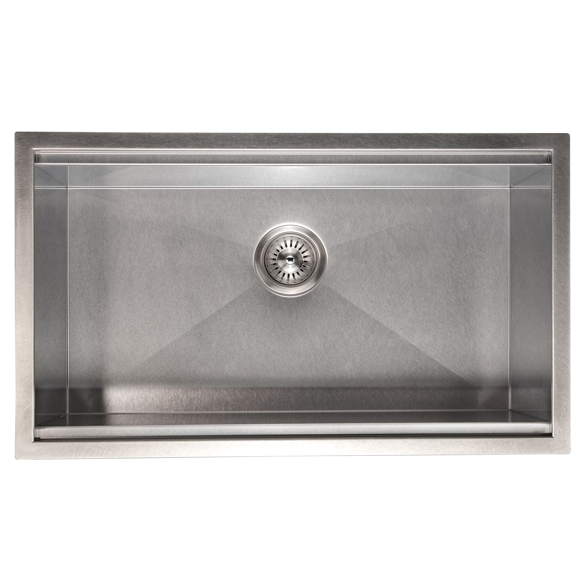 ZLINE 30" Garmisch Undermount Single Bowl Satin Stainless Steel Kitchen Sink with Bottom Grid and Accessories, SLS-30S