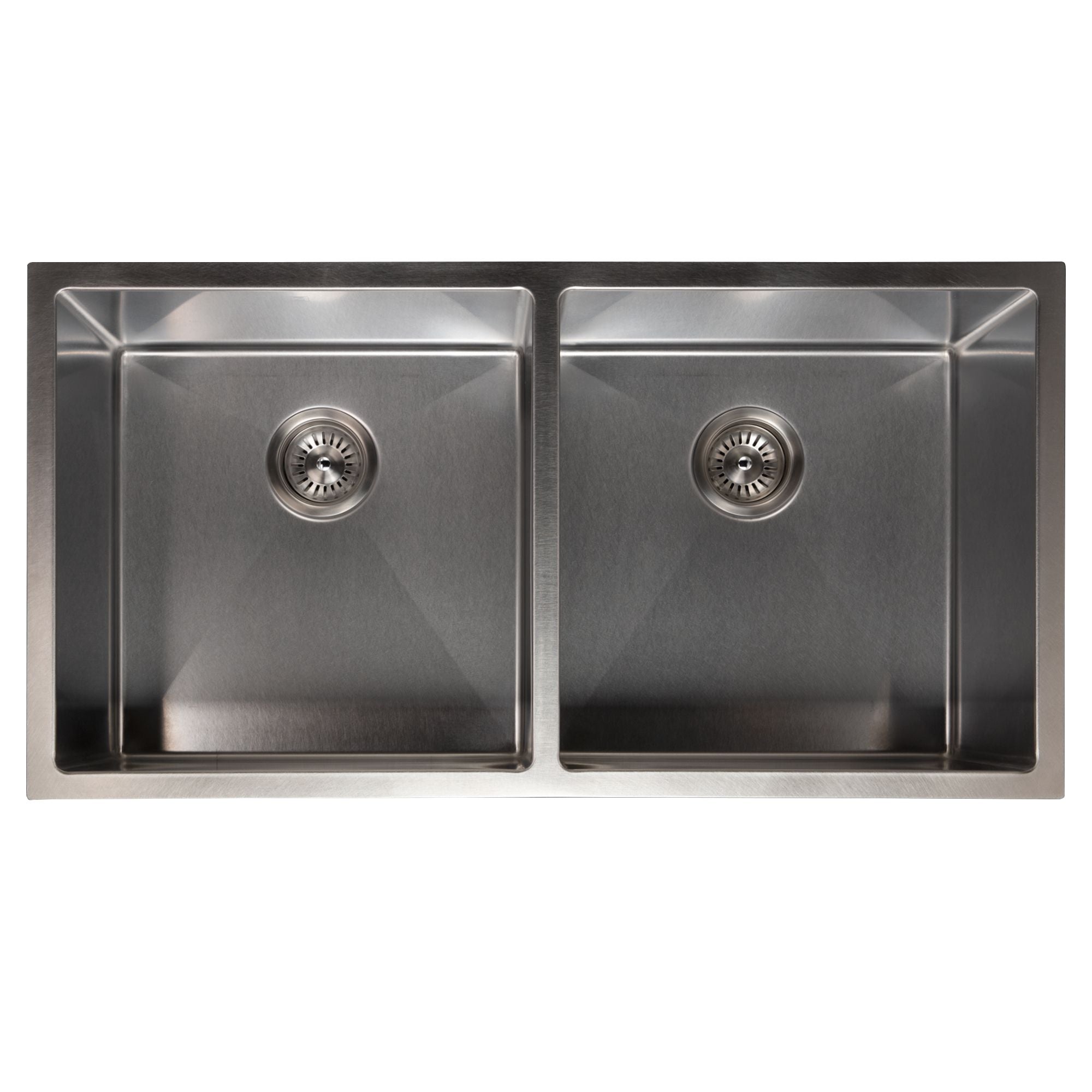 ZLINE 36" Anton Undermount Double Bowl Satin Stainless Steel Kitchen Sink with Bottom Grid, SR50D-36S