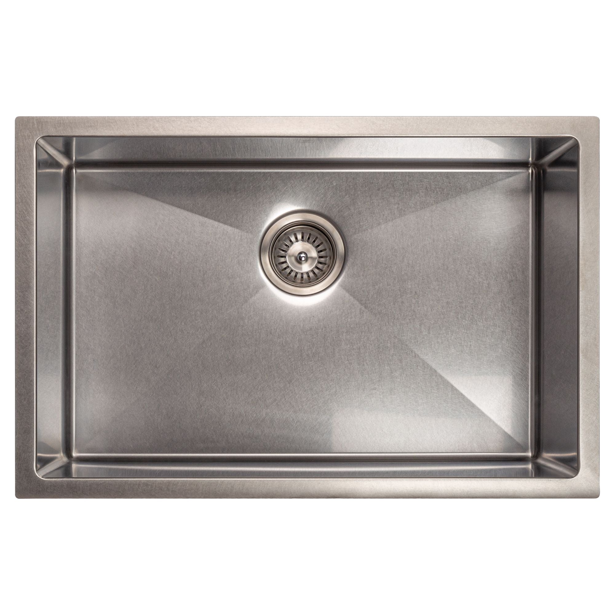 ZLINE 27" Meribel Undermount Single Bowl Satin Stainless Steel Kitchen Sink with Bottom Grid, SRS-27S