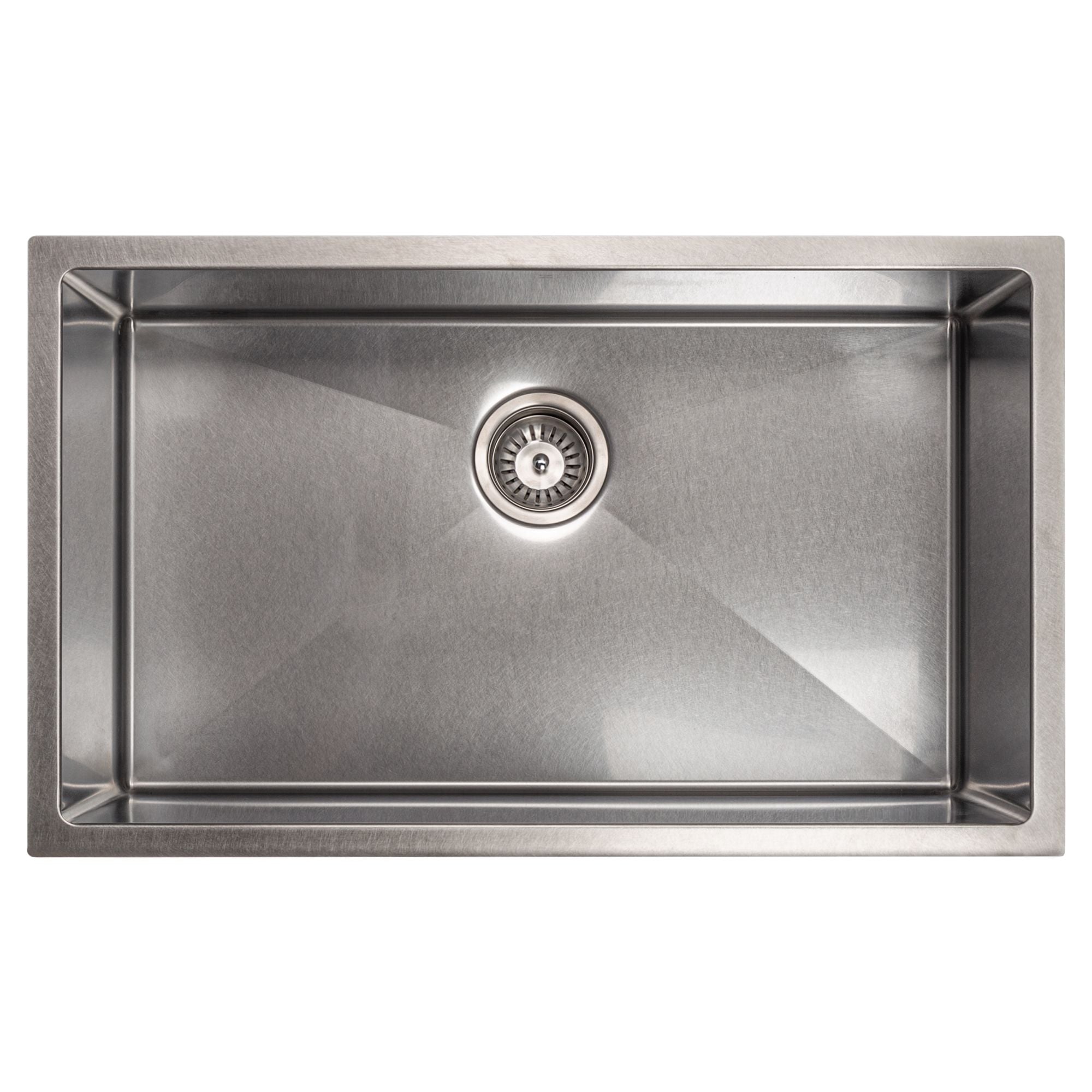ZLINE 30" Meribel Undermount Single Bowl Satin Stainless Steel Kitchen Sink with Bottom Grid, SRS-30S