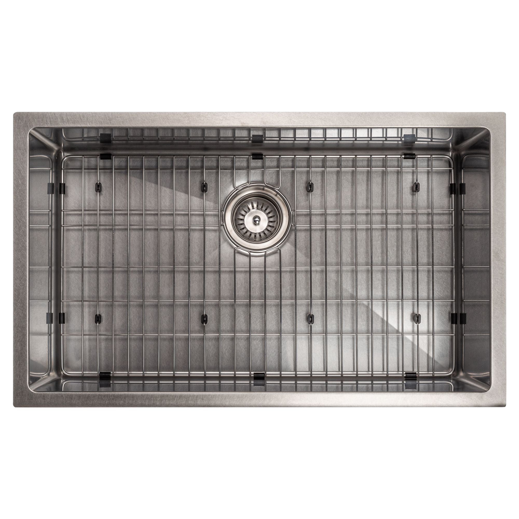 ZLINE 30" Meribel Undermount Single Bowl Satin Stainless Steel Kitchen Sink with Bottom Grid, SRS-30S
