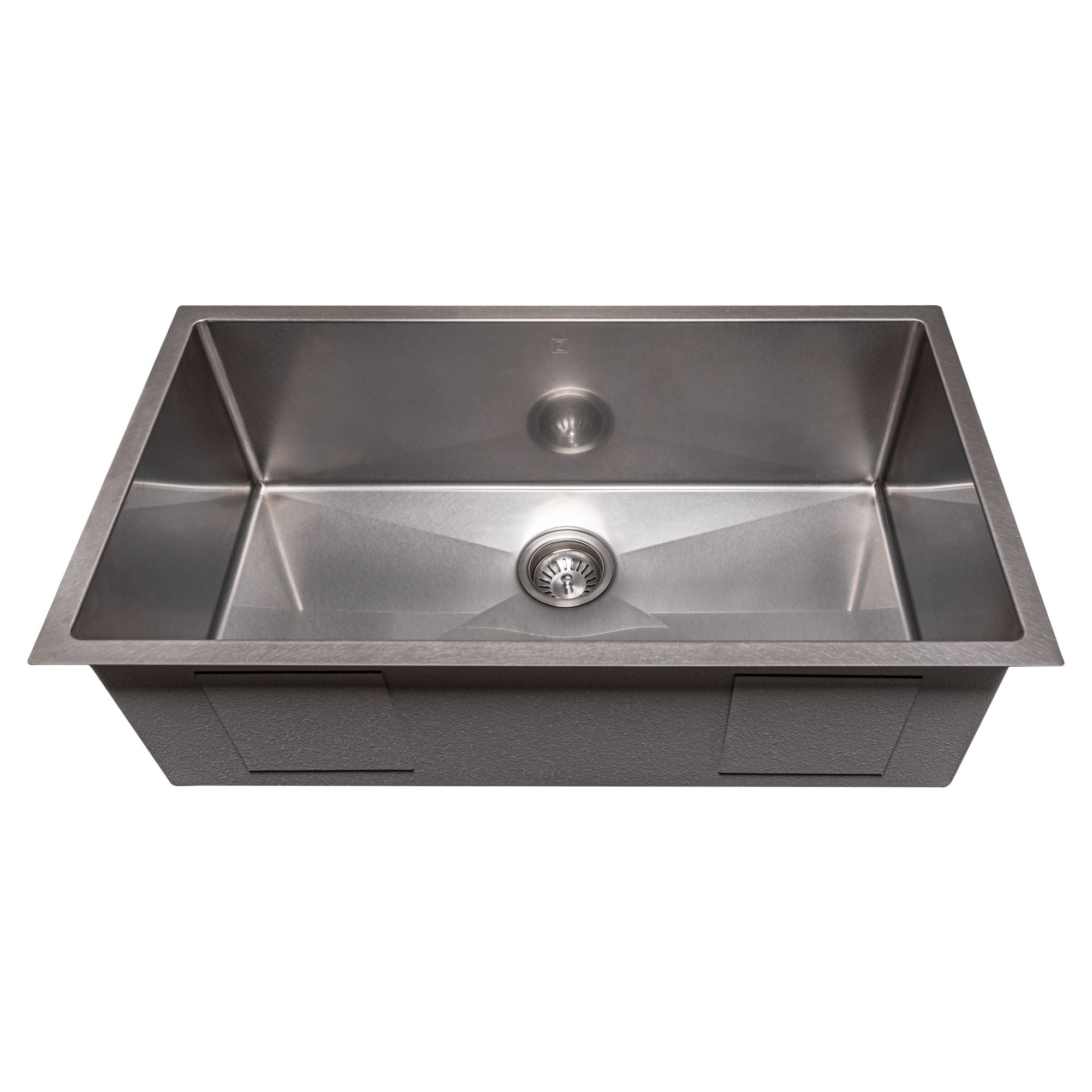 ZLINE 33" Meribel Undermount Single Bowl Satin Stainless Steel Kitchen Sink with Bottom Grid, SRS-33S