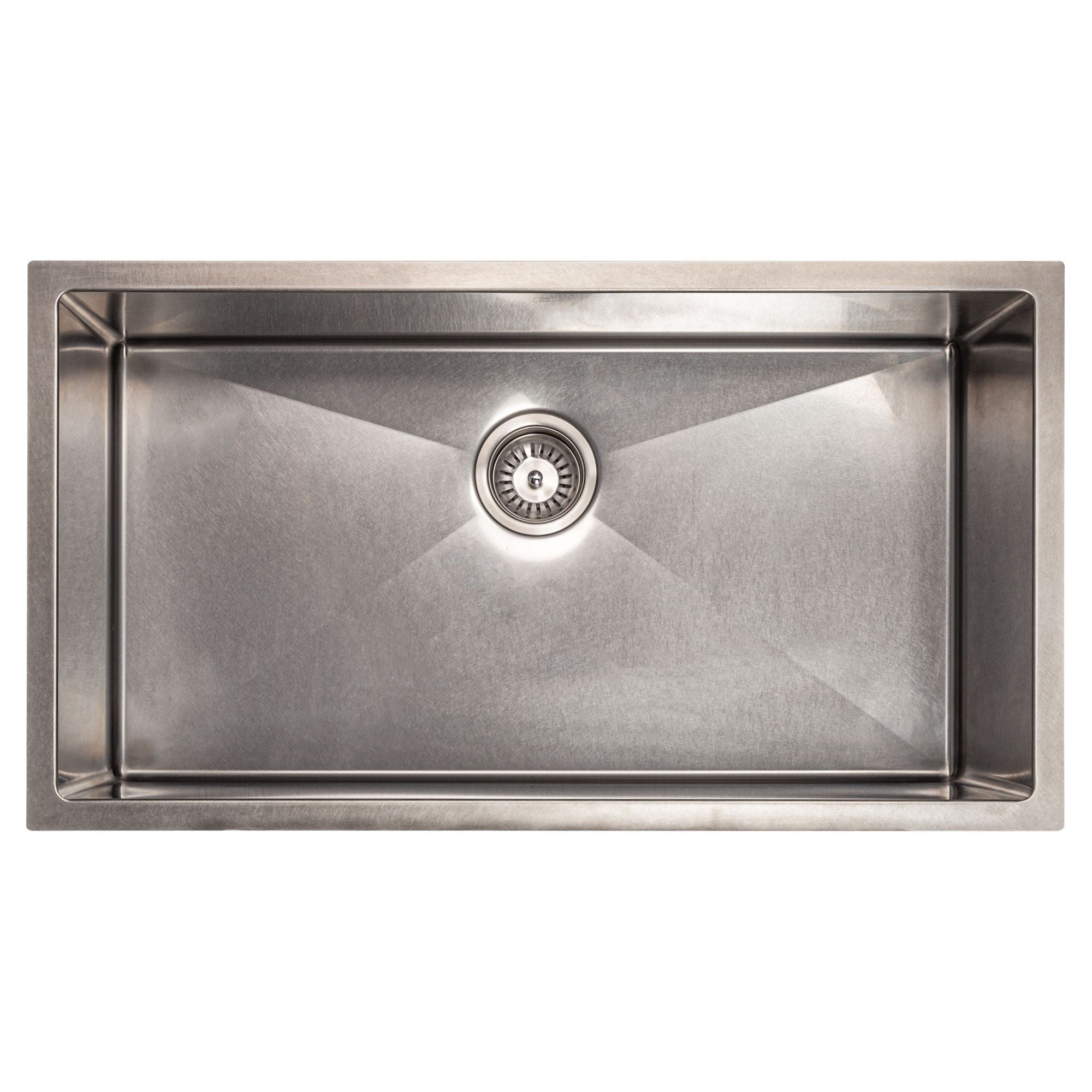 ZLINE 33" Meribel Undermount Single Bowl Satin Stainless Steel Kitchen Sink with Bottom Grid, SRS-33S