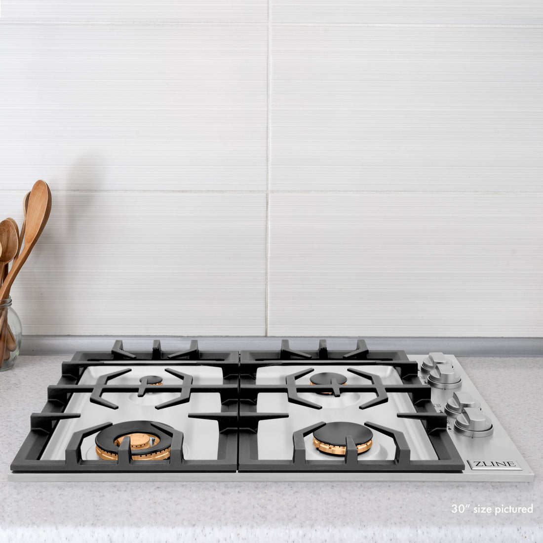 ZLINE 36" Gas Cooktop with 6 Gas Brass Burners, RC-BR-36