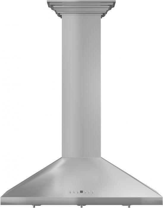 ZLINE 30 Inch Wall Mount Range Hood Convertible Stainless Steel Crown Molding KL2CRN-30
