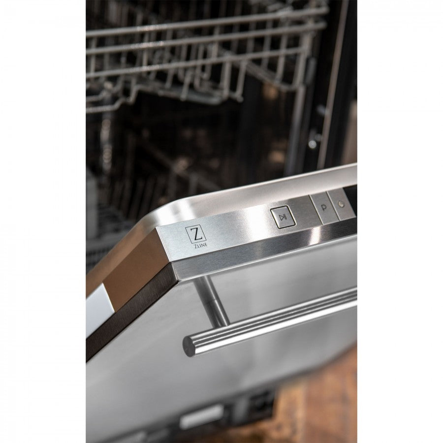 ZLINE 24-Inch Top Control Dishwasher, Stainless Steel Finish, Stainless Steel Tub, Model DW-304-24