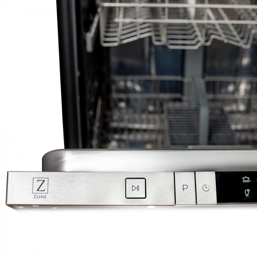 ZLINE 24-Inch Top Control Dishwasher, Stainless Steel Finish, Stainless Steel Tub, Model DW-304-24