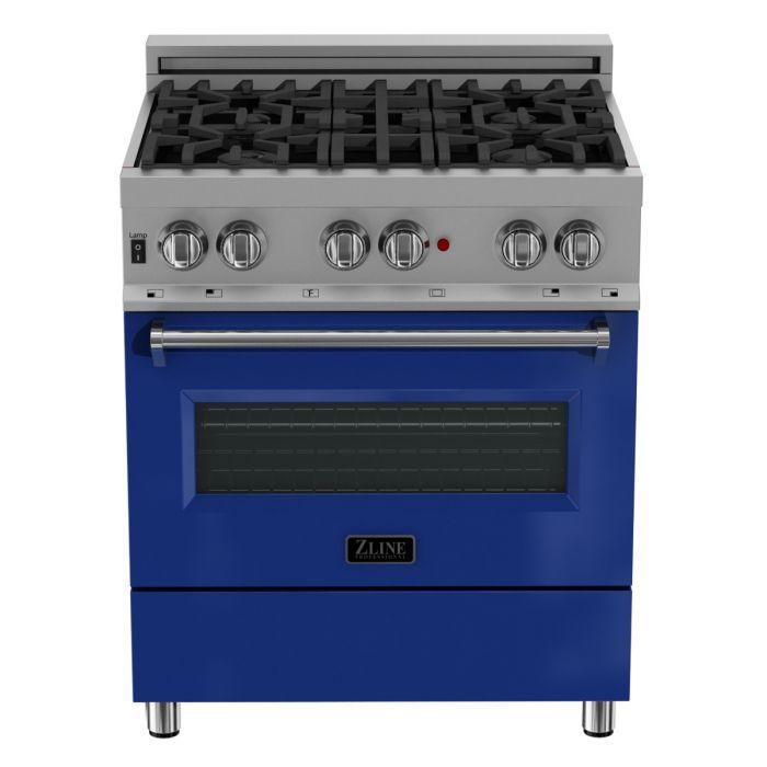 ZLINE 30-Inch Legacy Dual Fuel Range, 4 Burners, 4.0 cu. ft. Electric Convection, Model RAS-BG-30