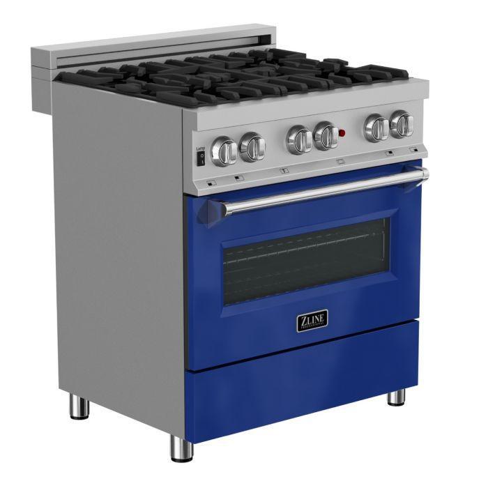 ZLINE 30-Inch Legacy Dual Fuel Range, 4 Burners, 4.0 cu. ft. Electric Convection, Model RAS-BG-30