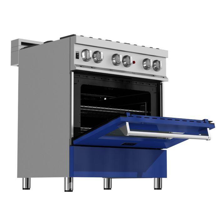 ZLINE 30-Inch Legacy Dual Fuel Range, 4 Burners, 4.0 cu. ft. Electric Convection, Model RAS-BG-30
