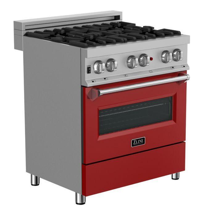 ZLINE 30 in. Legacy Dual Fuel Range, 4 Burners, 4.0 cu. ft. Electric Convection Oven (RAS-RM-30)