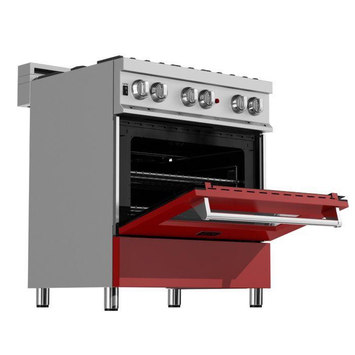 ZLINE 30 in. Legacy Dual Fuel Range, 4 Burners, 4.0 cu. ft. Electric Convection Oven (RAS-RM-30)