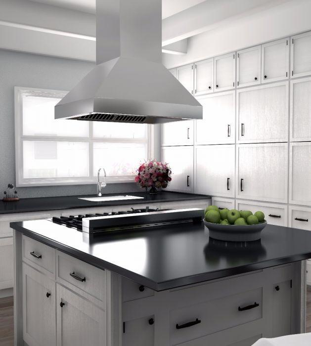 ZLINE 36 in Island Range Hood 304 Stainless Steel Outdoor/Indoor 597i-304-36