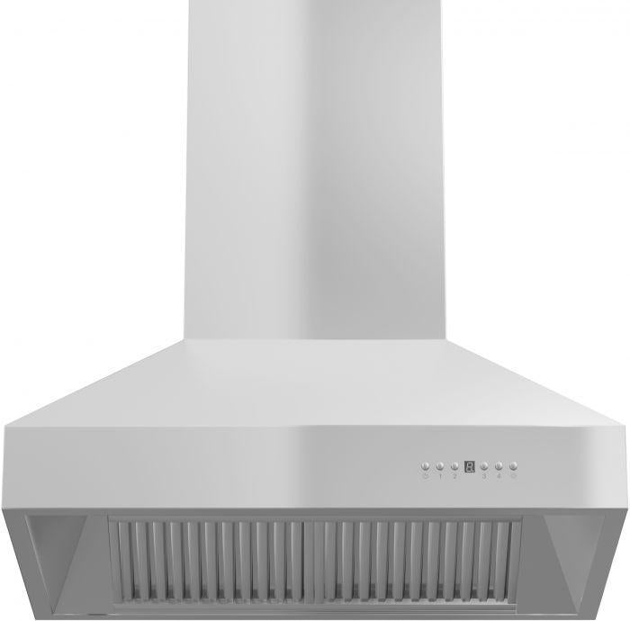 ZLINE 36 in. Island Mount Range Hood Outdoor Approved Stainless Steel Ducted 697i-304-36