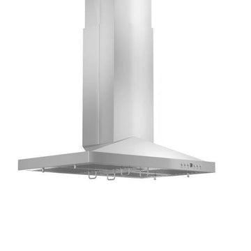 ZLINE 36-Inch Island Range Hood Stainless Steel 4-Speed Fan LED Lighting (GL1i-36)