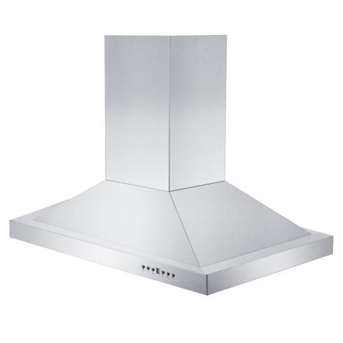 ZLINE 42 in. Island Range Hood 400 CFM Stainless Steel LED Lighting (GL2i-42)