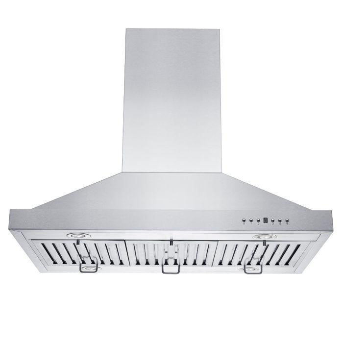 ZLINE 42 in. Island Range Hood Remote Dual Blower Stainless Steel 700 CFM (GL2i-RD-42)