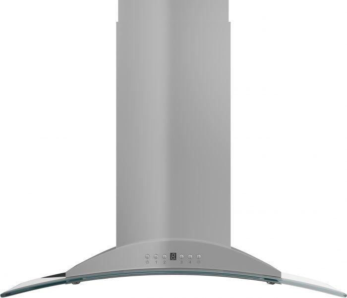 ZLINE 30 in. Island Range Hood Stainless Steel 400 CFM LED Lighting 4-Speed Fan (GL9i-30)