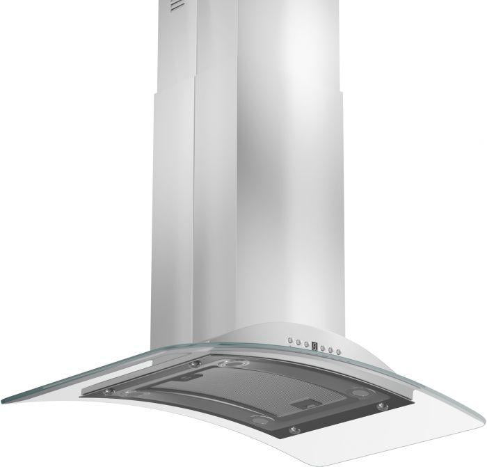 ZLINE 36-Inch Island Range Hood Stainless Steel 4-Speed 400 CFM (GL9i-36)
